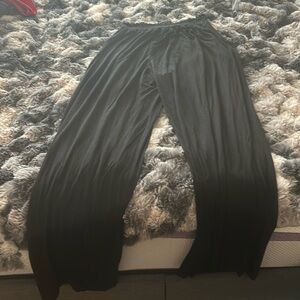 Black gaucho pants with pockets xxl